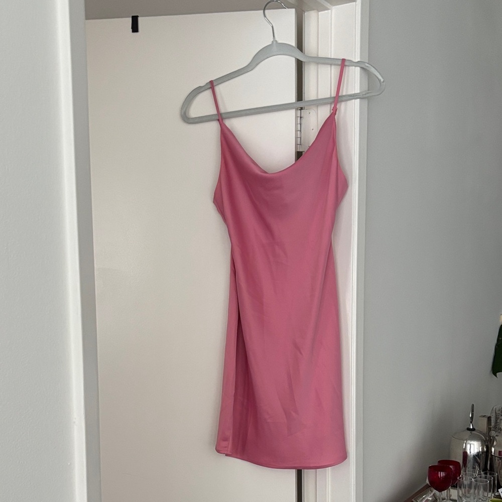 Urban Outfitters Pink Slip Mini Dress